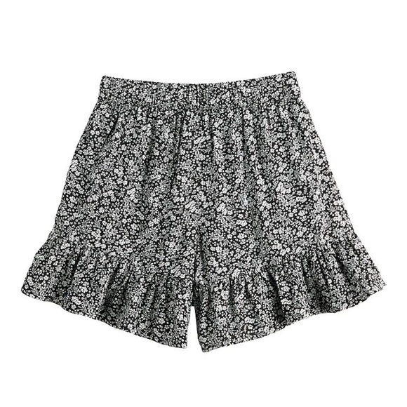 Jumping Beans Black and White Floral Ruffled Skort NWT - Picture 2 of 2